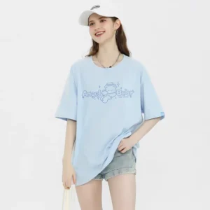100%精梳棉~简单图案软糯亲肤大气甜美小众舒适耐穿回头率超高温柔