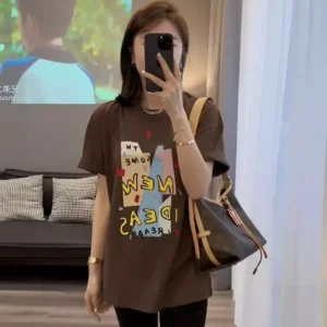 100%精梳棉~耐看自家设计气显瘦亲肤简约不挑人日常百搭透气