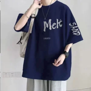 100%精梳棉~男女同款潮酷简单字母多色可选印花AB面高级新款