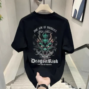 100%精梳棉~男耐看百搭潮流潮酷街头帅网红字母简单洋气
