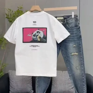 100%精梳棉~搞怪熊猫显瘦亲肤透气潮流街头简约不挑人日常百搭宽松