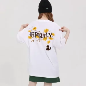 100%精梳棉~多色可选甜美小众舒适耐穿回头率超高温柔宽松慵懒百搭