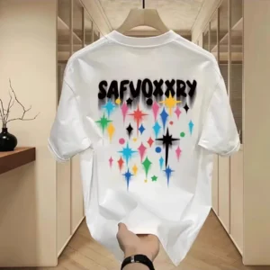 100%精梳棉~男少年感日常百搭潮酷街头帅红字母简单洋气耐看