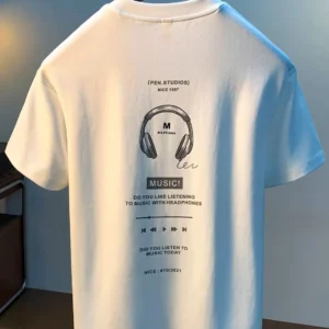 100%精梳棉~潮流耳机帅气多色可选潮流街头简约不挑人日常百搭宽松遮肉简