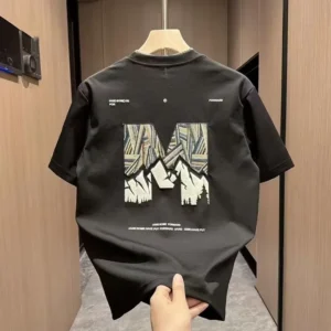 100%精梳棉~大写字母M夏日必备透气吸汗显瘦亲肤透气潮流街头简约不挑人