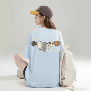 100%精梳棉~百搭耐看减龄软糯软萌熊原创亲肤大气甜美小众舒适耐穿