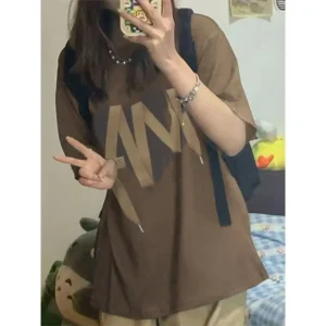 100%精梳棉~多色可选小众舒适耐穿回头率超高温柔宽松慵懒