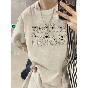 100%精梳棉~回头率超高温柔宽松慵懒百搭设计简多色可选不挑人显白