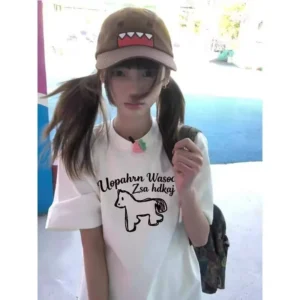 100%精梳棉~凉快舒适耐看显瘦亲肤透气设计气网红简约字母小狗耐看大气