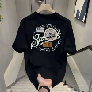 100%精梳棉~男潮酷街头帅气试试休闲韩字母版网红AB面字母