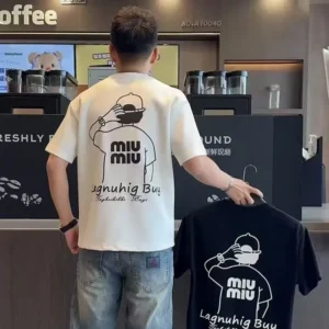 100%精梳棉~潮流街头简约面料柔软不挑人日常百搭宽松遮肉简慵懒
