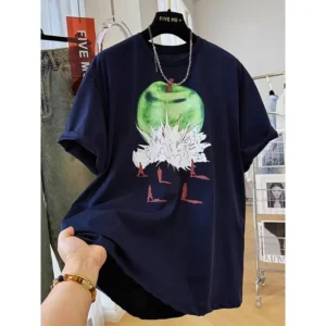 100%精梳棉~爆炸苹果耐看设计气网红简约高级不挑人显瘦亲肤透气