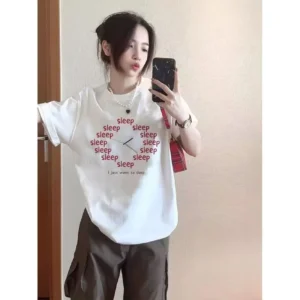 100%精梳棉~极简高级百搭设计多色可选大气清新凉快舒宽松慵懒