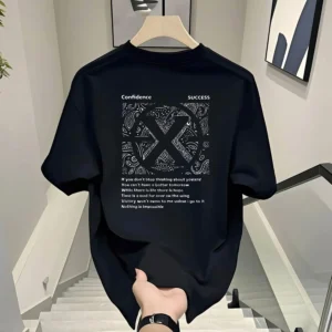 100%精梳棉~男潮酷街头帅气韩字母版网红AB面潮酷多色可选